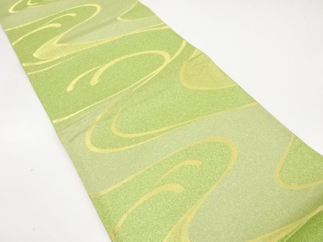 流水模様織り出し　袋帯